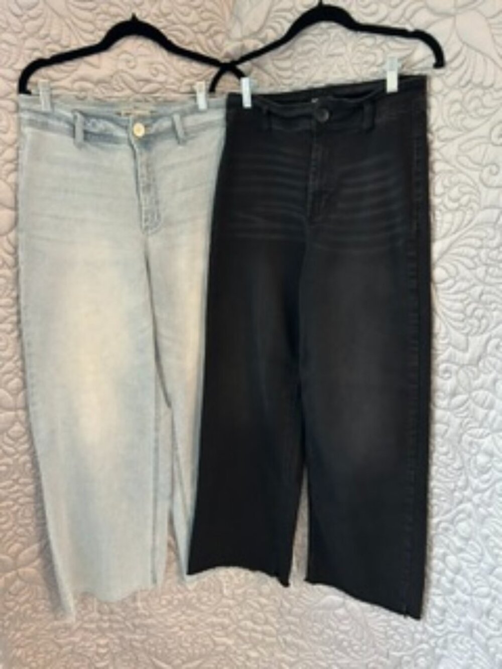 Oat High Waisted Jeans Sz 28 Set Of Two
